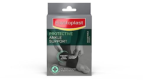 Elastoplast Protective Adjustable Ankle Support (1 Ankle Brace) for Ligament Damage, Achilles Heel, Tendonitis, Sprains, Strains and Weak/Inured Ankles, Medical-Grade Supportive Ankle Compression