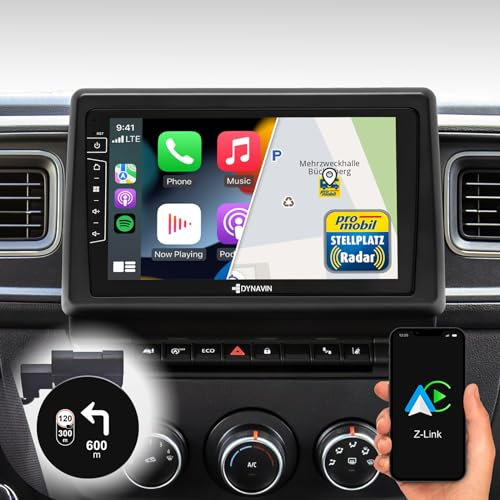 DYNAVIN Android Autoradio Navi für Renault Master Opel Movano B Nissan NV400 ab 2019: 9 Zoll OEM Radio mit Wireless Carplay und Android Auto | Head-up Display | Inkl. DAB+: D9-RN2020 Plus Flex - C