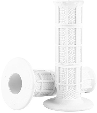 TKSE Manopole Manubrio, 1 Paio Di 22/25mm 7/8 Manopole Manubrio Moto Universale In Silicone Nuovo(Bianco)