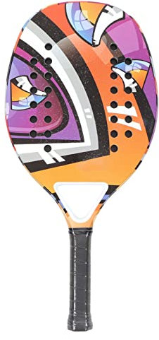 HERCHR Raqueta De Tenis, Raqueta De Tenis, Superficie De Fibra De Carbono, Raquetas De Tenis para Pop, Tenis, Playa, Tenis, Escuela, Gimnasio