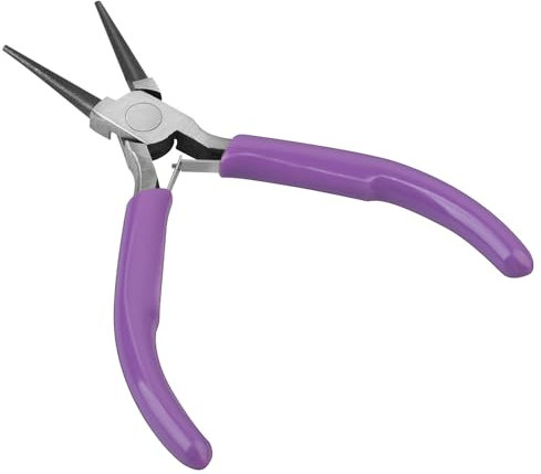 Mini-Rundzange mit Doppelter Feder Round Nose Pliers, Edelstahl Schmuckzange Small Wire Cutters for Crafts, Jewelry Making Tools Professional Beading Hobby Work DIY Craft Supplies