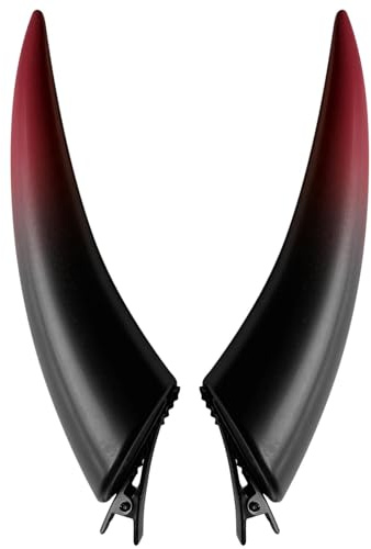 GkgWuxf Cornes de diable gothiques, cornes frontales fantômes,Accessoires de couvre-chef pour costumes de cosplay d'Halloween | Coiffe de vampire démon pour femme, pinces à cheveux diable d'Halloween,