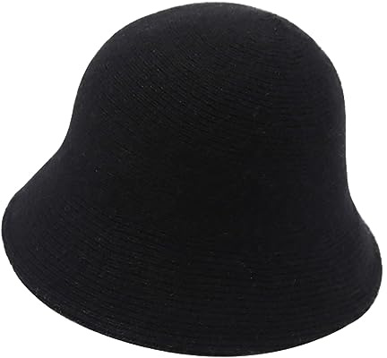 Ayuduots Chapeau bob tricoté pour Femme, Chapeau Cloche Rond rétro Panama pour Femmes et Filles, Chapeau de pêcheur d'extérieur Vintage