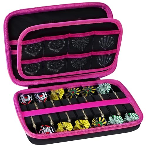 Peyyargo Dur Étui de Protection Compatible avec 12 Fléchettes Pointe Acier