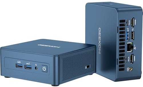 GEEKOM IT12 2025 Edition Mini PC con Intel Core i7-1280P, 32 GB RAM y 1TB SSD, Lector SD, Mini Ordenador con Windows 11 Pro, Garantía de 3 Años, 8K UHD, 2×USB4.0, Ideal para Oficina/Control Industrial