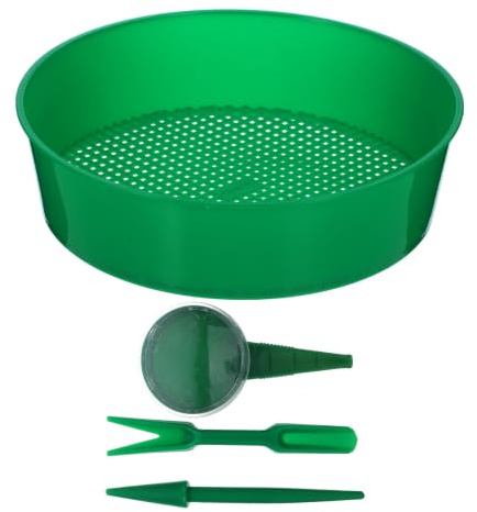 CRAFTHROU Cedazo de Tierra para Bonsáis Malla de Tamizado de Suelo de PP Verde para Plantación y Campo Agrícola, Fácil de Limpiar y Guardar