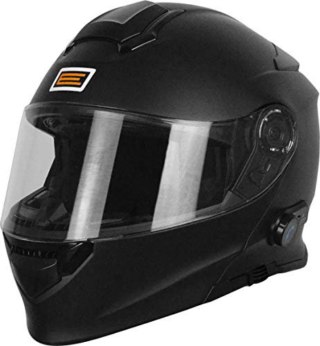 Origine Helmets 204271720100005 Delta Solid Matt Klapphelm mit integriertem Bluetooth, Schwarz, Gr. L