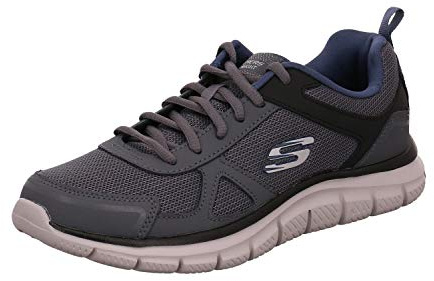 Skechers Men's Track Trainer, Grey, 8 UK