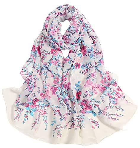 FAIRYGATE Damen Schal Chiffon Tuch Damen Schals Tücher Damen Winter Tuch Umschlagstuch Loop weicher Schlauchschal für Frühjahr Sommer Herbst und Winter A4414