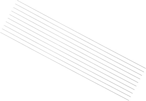 QUARKZMAN 10pz Aste Metalliche Rotondo in Acciaio, 0,5mm x 200mm Utensile Barra Tornio Acciaio ad Alta Velocità (HSS) per Tornio Ingranaggi Trapani Torni Macchine Foratura Fai Da Te