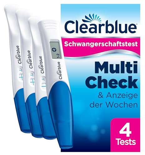 Clearblue Schwangerschaftstest Set, 1x Digitaler Frühschwangerschaftstest mit Wochenbestimmung + 1x Double-Check Frühtest + 2x Schnelle Erkennung Pregnancy Tests für Ergebnisse in nur 1 Minute