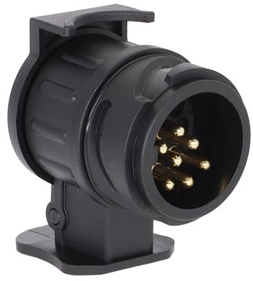 Flaconi Trailer Adapter,Trailer Light Adapter,13 Pin to 7 Pin Towing Adaptor,12V Waterproof Trailer Socket Converter Connector,Trailer Wiring Adapter,Suitable for Caravan RV Boat Cars Truck