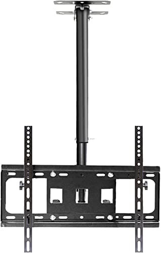 Supporto TV sospeso, Supporto TV soffitto Multifunzione con Rotazione Completa ±90°, inclinazione e Rotazione, Adatto alla Maggior Parte dei televisori a Schermo Piatto e curvi 40-65 Pollici, dimensi