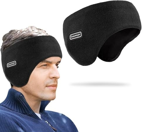 Ferizzia Orejeras de Invierno, Elástica Cálida Diadema de Calentador de Oreja, Calentador de Orejas Diadema Invierno para Mujeres y Hombres, para Inviernos Ciclismo Running Senderismo Esquí