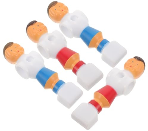 TOPBATHY 4 Stück Tischfußball Ersatzfiguren PVC Fußballspieler Figuren Robust Schlagfest Ergonomisch für Tischkicker Zubehör Fußballspiel Zubehör Rot Blau
