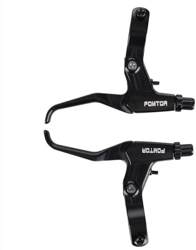 FOMTOR Bike Brake Levers Universal Aluminum Alloy Bicycle Brake Lever 2.5 Finger and 4 Fingers Length for Mountain Bike, Kids Bike, Folding Bike, MTB BMX (2.2cm)