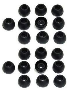 Ersatz-Ohrstöpsel aus Silikon, klein, 10 Paar Small schwarz