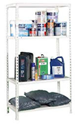 Simonrack - Étagère métallique 4 niveaux - 1500 x 1000 x 300 mm - KIT ECOCLICK PLUS - Blanc