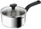 Tefal Comfort Max 18 cm Edelstahl-Topf mit Glasdeckel – langlebiges Kochgeschirr für gesundes Kochen, induktionsgeeignet, ergonomischer Griff für kühlbleibende Kühlung, spülmaschinen- und ofenfest