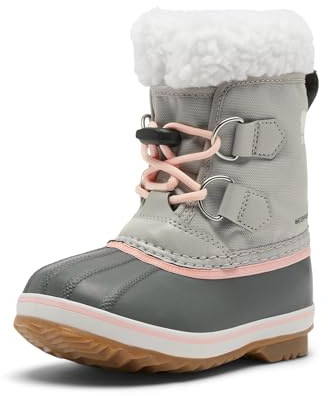 SOREL Children's Yoot Pac Nylon Waterproof Boot - Dove, Gum 2 - 13