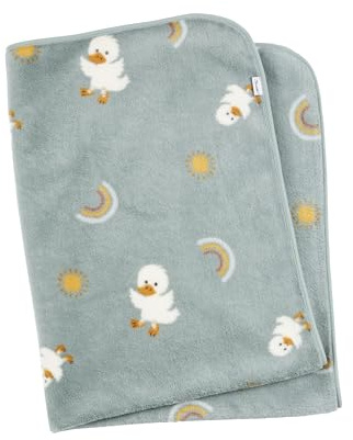 Sterntaler Manta de Peluche con diseño de Pato Edda Lou, 75 x 100 cm