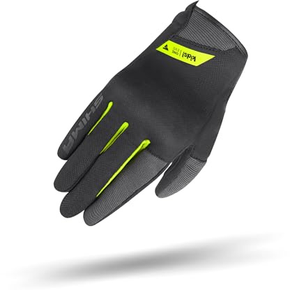 SHIMA ONE EVO Motorrad Handschuhe Kinder Kurze Sommer Motorradhandschuhe Schutz Schutzkleidung Stadt Motorcycle Belüftet Verstärkt Leicht Motorbike Sommerhandschuh (Kindern, Fluo, XS)