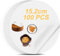 6 Inch Baking Parchment Paper Circle, 100PCS Heavy Duty Greaseproof Paper, Rounds Cake Tin Liners, Non Stick Baking Paper Used for Cake Cooking, Patty Separating, Air Fryer