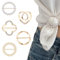 Bzzerumy 5 stück Broschen Set für Kleidung - Elegante Damen Broschen, Ausschnitt Verkleinern, Anstecknadeln, Cardigan Clips, Schleppennadel für Brautkleid, Kleider Clip, Pin Anstecker