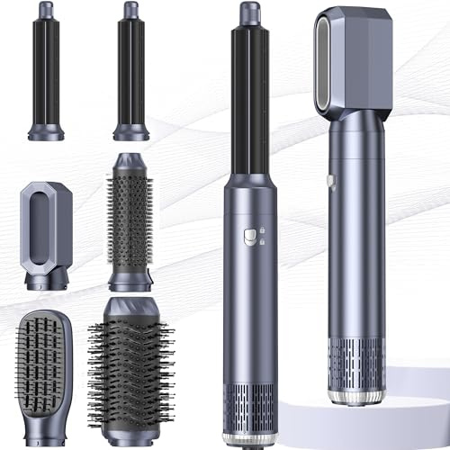 Airbrush Air Styler Pro 6 in 1 Hair Styler set con Spazzola Asciugacapelli, Spazzola Aria Calda, Phon Arricciacapelli ad aria, Asciugacapelli Spazzola, Ricci, Volumizzant, Liscio