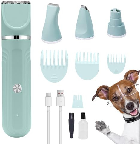 Doiyislem Kit De Toilettage Pour Chien À Domicile | Tondeuse 4-en-1 pour Animaux,Outil de Soins pour Chats et Chiens à Domicile