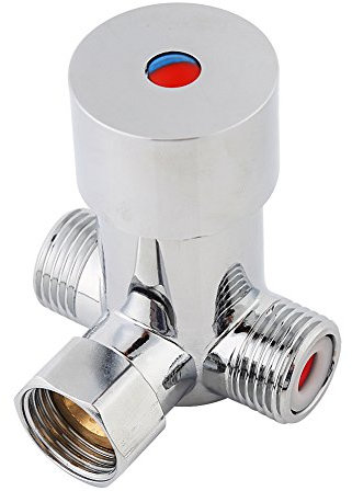 G1 / 2 Valvola Miscelatrice Acqua Calda Fredda Miscelatore Termostatico Controllo Temperatura per Rubinetto Automatico