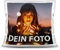Print Royal Foto-Kissen Selbst gestalten (40 x 40 cm) - mit Foto individuell Bedruckt/aus 100% Polyester/Personalisierte Geschenk-Idee/Kopf-Kissen inkl. Füllung