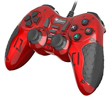 Genesis Mangan 200 Gamepad Controller PC USB-kabelansluten med 15 knappar och Force Feedback
