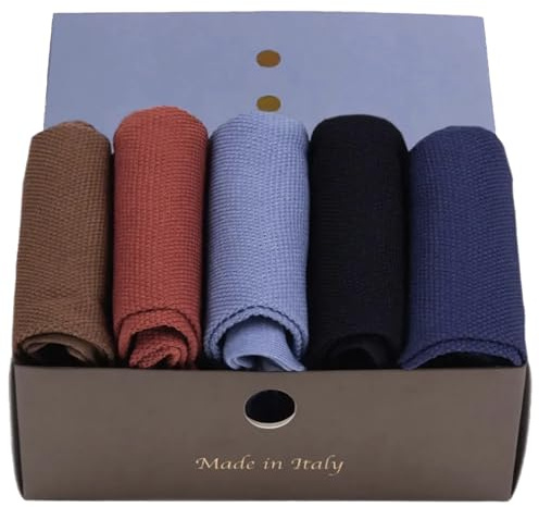 GATTI A POIS Box N.5 Calze Lunghe Filo di Scozia a Lavorazione Piquet (Nido d’Ape) (IT, Numero, 39, 42, Regular, Regular, Multicolore)