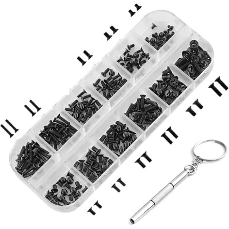 240 Stück PC Schrauben M2 M2.5 M3 Hochwertige Computerschrauben für Universal Laptop und PC Reparatur, PC Schrauben Sortierten Set, Personal Computer Schrauben Standoffs, Schwarz