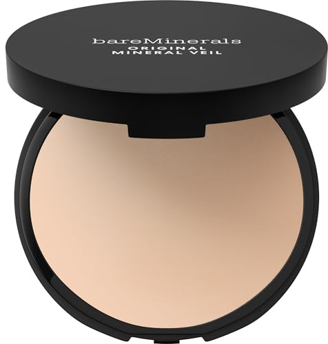 Original Mineral Veil Talc-Free Pressed Setting Powder, Sheer Light, Vegan, Cruelty-Free & Dermatologist-Tested