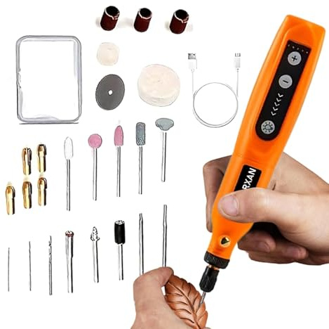 Utensile rotante per incisione elettrica - Utensile per incisione portatile - Strumento per incisione portatile | Penna per incisione rotativa, design adatto ai principianti, per gioielli