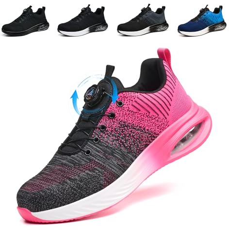 NBOFIEHY Chaussures de Sécurité Hommes Femme Légères Respirantes Chaussures de Travail à Embout en Acier Basket de Securite Antidérapantes