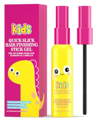 Hair Gel For Youth, Hair Finishing Stick Gel, Hair Wax Stick, Hair Mascara for Flyaway Hair, Quick Slick Stray Hair Tamer with Moisturizing Formula for Instant Frizz Control