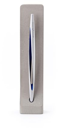 PININFARINA AERO | Stilo Ethergraf Design Italiano | Strumento da Scrittura Futuristico Made in Italy | Oggetto Design Lusso | Regalo Elegante | Materiali Aerospaziali e Supporto Cemento | Blu