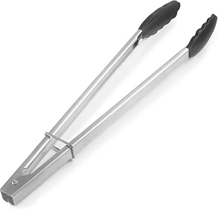 Lacor - 63929 - Rostfritt stål och silikon - Svart - Satin-stålfinish - Ergonomisk - Enkel rengöring - Diskmaskin - Hållbar upp till 250 ° C