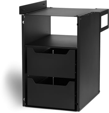 BURNHARD® Einbauregal für Gasgrill Big FRED und Fat FRED, 30 x 39 x 50 cm, Aufbewahrung Grillzubehör, Unterschrank-Regal, Schubladenschrank, wetterfest, pulverbeschichteter Stahl