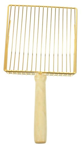 VANZACK Cat Litter Scoop Stainless Steel Waste Cleaner Tool for Litter Box Maintenance Non-stick Design Handle for Home Use