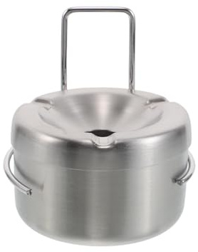 Ipetboom Wandaschenbecher aus Edelstahl mit Deckel Rauchloser Zigaretteneimer Wandmontierter Aschenbecher für Badezimmer Büro und Hotel