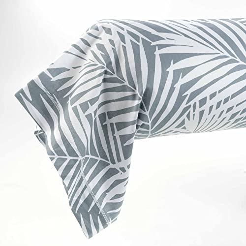 douceur d'intérieur, Taie de Traversin (85 x 185 cm) Botania Sauge, 100% Coton