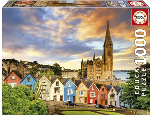 Educa - Puzzle de 1000 pièces pour Adultes | Catedral de Cobh, Irlande. Mesure: 68 x 48 cm. À partir de 14 Ans (19927)