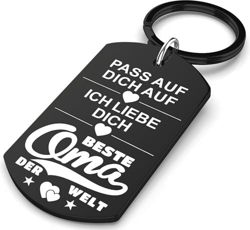 Allpeak Oma Geschenk, Geschenke für Oma - Glücksbringer Schlüsselanhänger Muttertagsgeschenk für Oma, Geschenk Oma Geburtstag, Adventskalender für Oma, Weihnachtsgeschenke für Oma, Beste Oma Geschenke