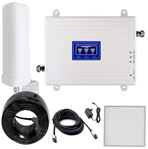 2G 3G 4G Repetidor Amplificador Señal Móvil LTE GSM WCDMA (900/1800/2100MHz Band1/3/8)