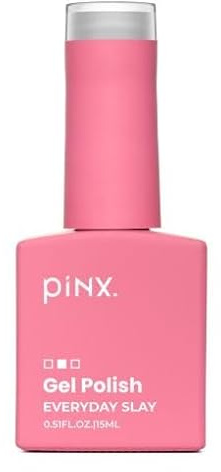 pinx. Gellack Everyday Slay – Stormy Mood 15 ml – Anthrazitgrauer UV/LED Gel Polish, dunkler Gel Nagellack grau, hochpigmentiert, deckend, langlebig, bis zu 3 Wochen Halt