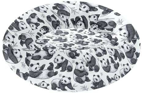 Letto per gatti antiscivolo morbido ortopedico per animali domestici di taglia extra piccola che dormono M carino panda bianco nero